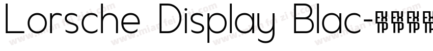 Lorsche Display Blac字体转换